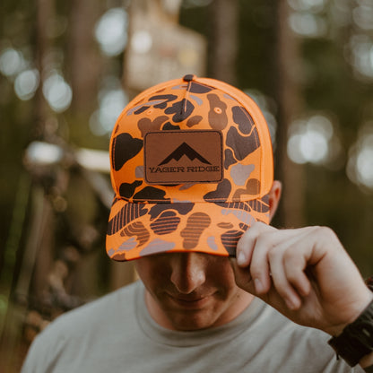 Blaze Orange Camo Hat