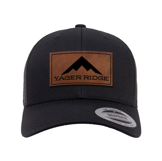 Yager Ridge Leather Patch Snapback