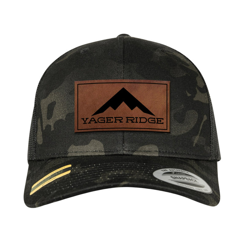 Yager Ridge Leather Patch Snapback