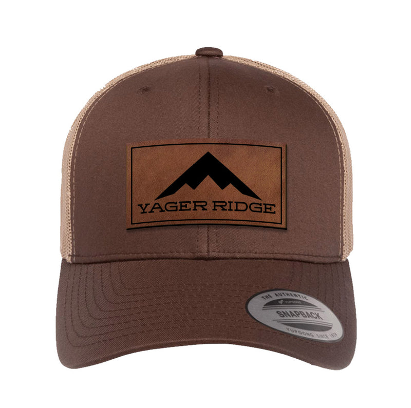 Yager Ridge Leather Patch Snapback