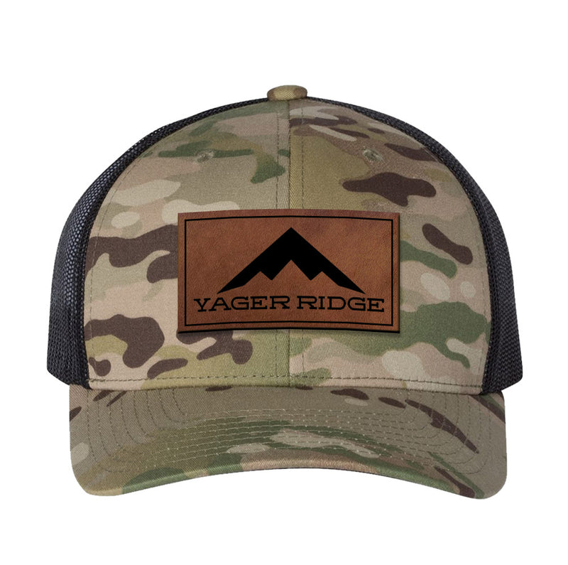 Yager Ridge Leather Patch Snapback