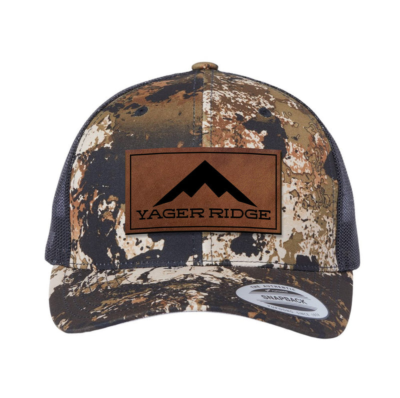 Yager Ridge Leather Patch Snapback