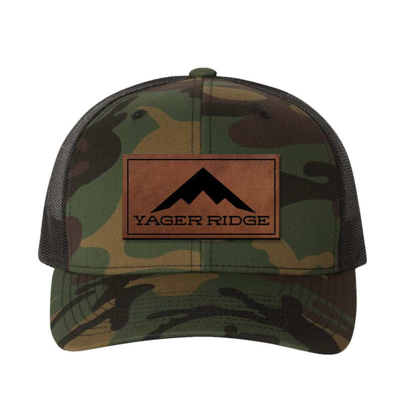 Yager Ridge Leather Patch Snapback